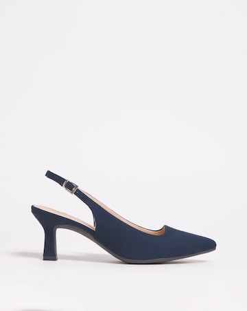 Marina Flexi Sole Kitten Heel Slingback - Extra Wide Fit (EEE)
