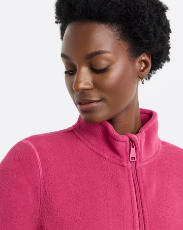 Zip Up Slim Fleece Jacket