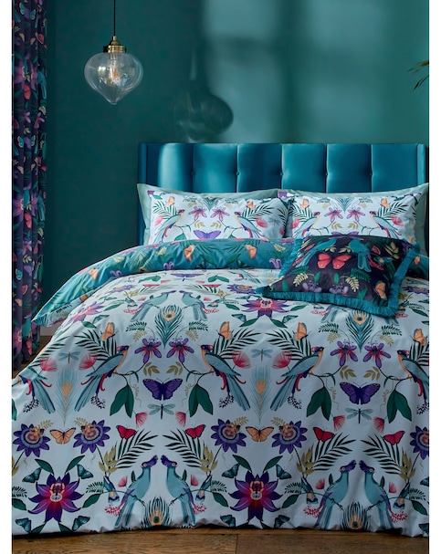 Catherine Lansfield Mya Tropical Birds Duvet Set