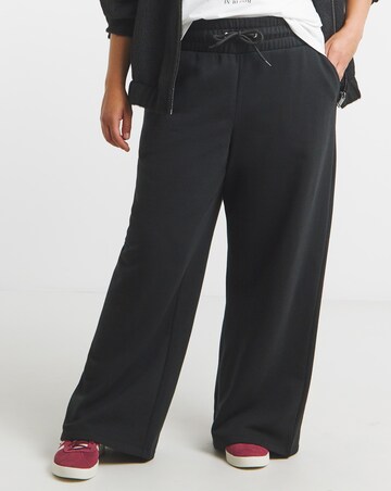 Black True Wide Leg Jogger
