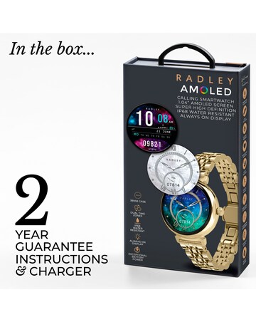 Radley Series 48 AMOLED T-Bar Smart Watch - Pale Gold