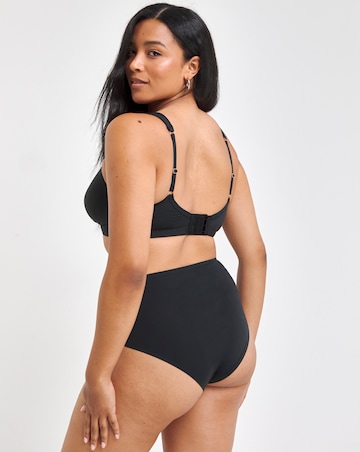 Figleaves Comfort Cotton Modal Sleep Bra (DD-GG) Charcoal