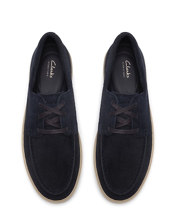 Clarks Lockford Boat Shoes - Navy