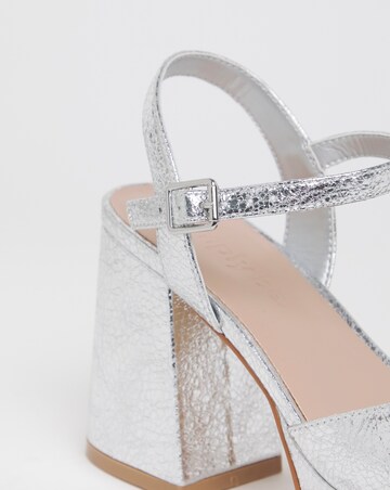 Jive Two Part Platform Heels - Wide Fit (E)