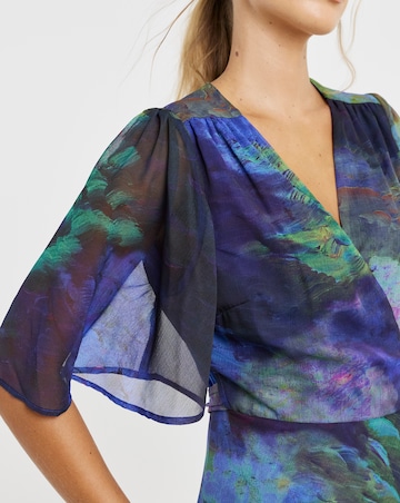 Hope & Ivy Jacqueline Wrap Maxi Dress