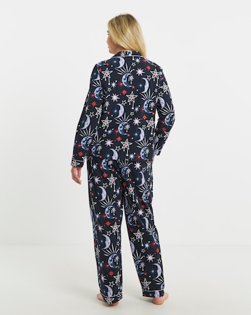 Chelsea Peers Jersey Button Up Long Pyjama Set