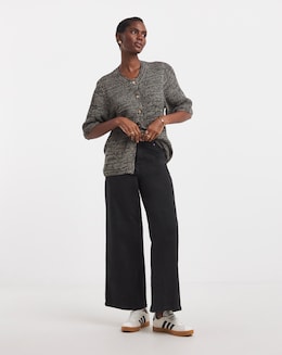 Magisculpt Washed Black Wide Leg Jeans
