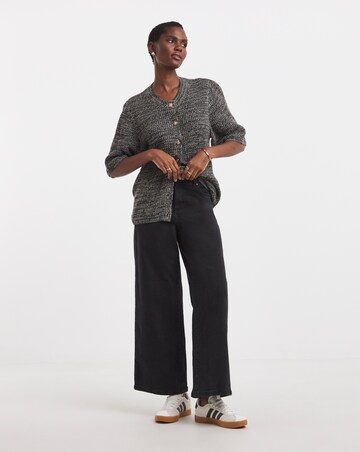 Magisculpt Washed Black Wide Leg Jeans