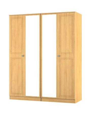 Richmond Ready Assembled 4 Door Wardrobe