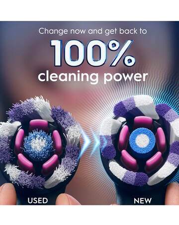 Oral-B iO Radiant White Black Refill heads 4 Pack