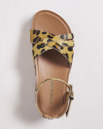 Charley Flatform Crisscross Sandals - Extra Wide Fit (EEE)