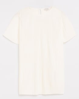 Pleated Short Sleeve Top