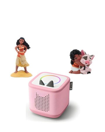 Toniebox 2 Cloud Pink Starter Set and 2 Disney Audio Characters Bundle