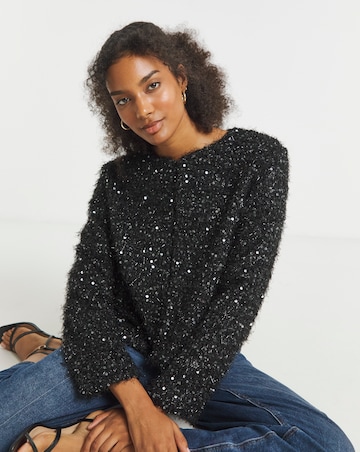 Joanna Hope Sequin Jacket