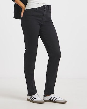 24/7 Black Straight Leg Jeans made with Organic Cotton