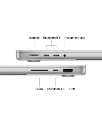 Apple MacBook Pro (M5 Pro, 2026) 14in 15-core CPU 16-core GPU 24GB 1TB - Silver