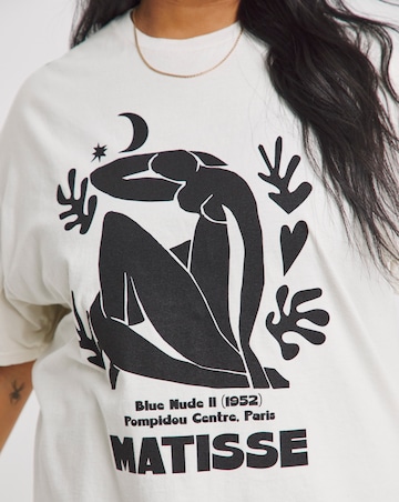 Simply Be Ecru Matisse License T-Shirt
