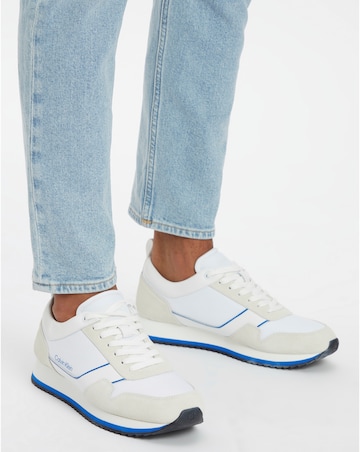 Calvin Klein Low Top Lace Up Mix Trainer