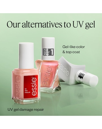 Gel by essie Size Me Up Metallic Burgundy Red Nail Polish, 13.5ml