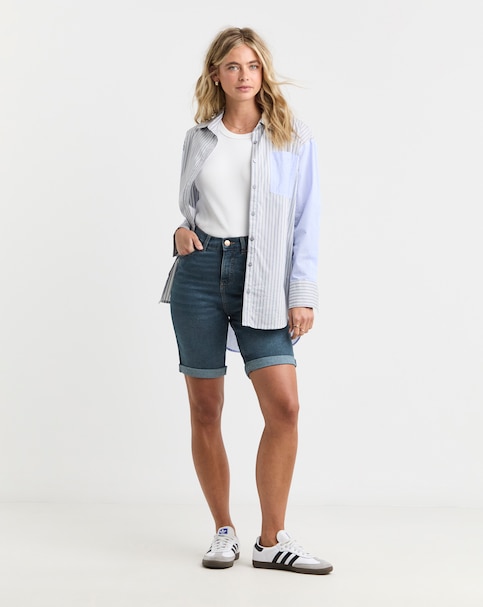 Simply Be Mid Vintage 24/7 Knee Shorts