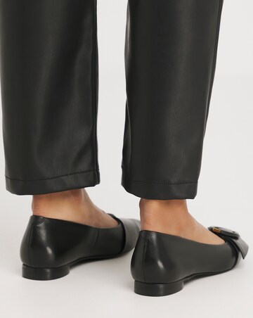 Anthology Meadow Leather Buckle Ballerina - Wide Fit (E)