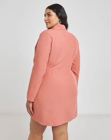 Terracotta Simply Be Twist Front Blazer Dress