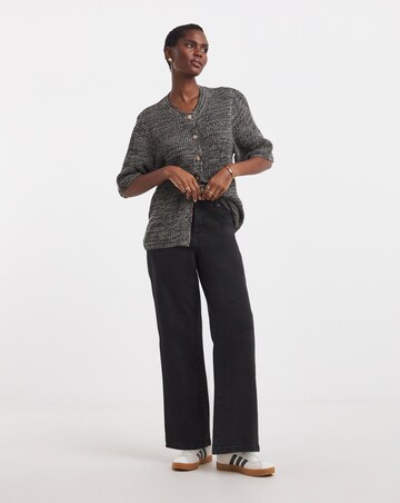 Magisculpt Washed Black Wide Leg Jeans