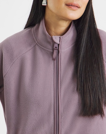Zip Through Longline Fleece