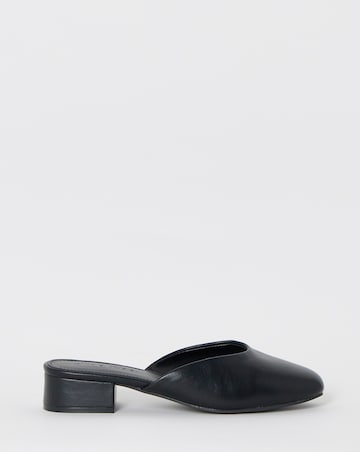 Lisa Low Block Heel Mules - Extra Wide Fit (EEE)
