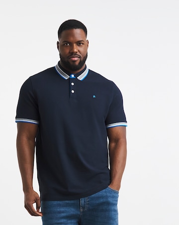 Jack & Jones Premium Paulos Tipped Polo - Navy