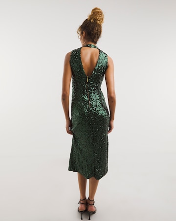 Closet London Sequin V-Back Dress