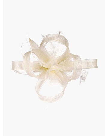 Jon Richard Ivory Small Feather Fascinator Clip