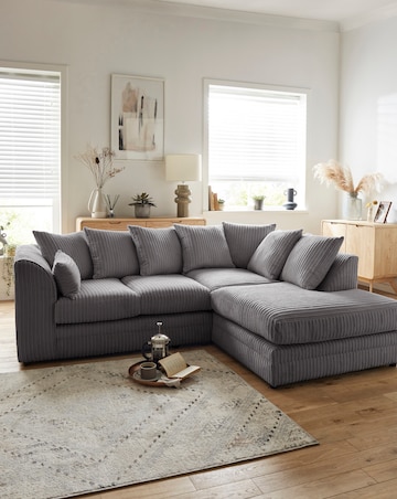 Ferguson Jumbo Cord Right Hand Chaise Sofa