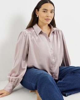 Romantic Satin Shirt