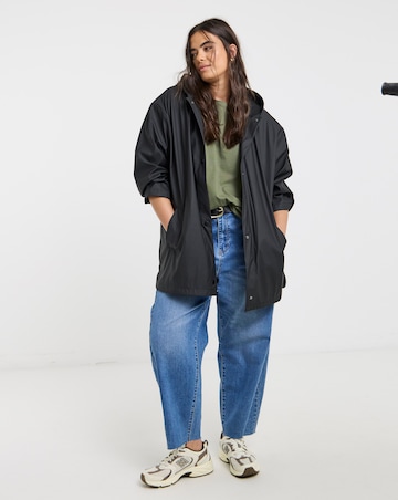Black Short Rubberised Mac