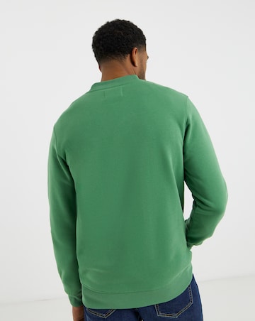 Crew Neck Sweatshirt Long- Green