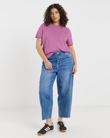 Black, Taupe & Pink 3 Pack Pure Cotton Short Sleeve Slash Neck Tops