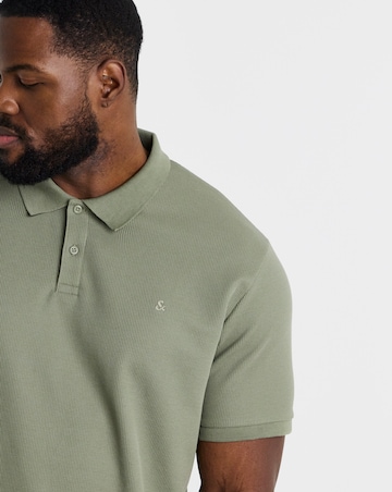 Jack & Jones Austin Waffle Polo - Green