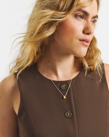 Chocolate Longline Waistcoat