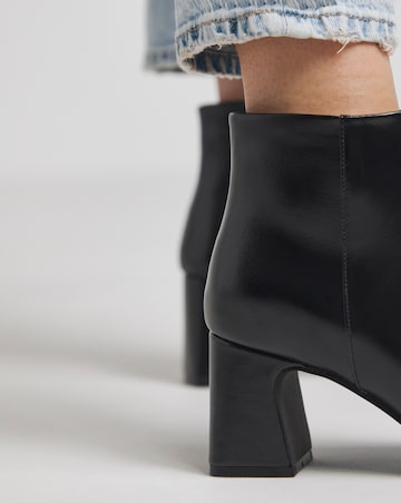 Loise Block Heel Ankle Boots Extra Wide EEE Fit