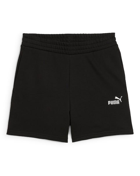 PUMA Essentials Small No.1 Logo 5" High Waist Shorts