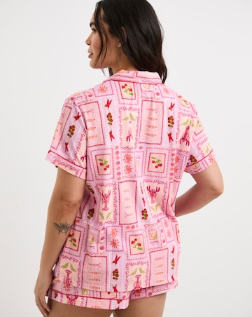 Simply Be Revere Pyjama Short Set Postcard Print