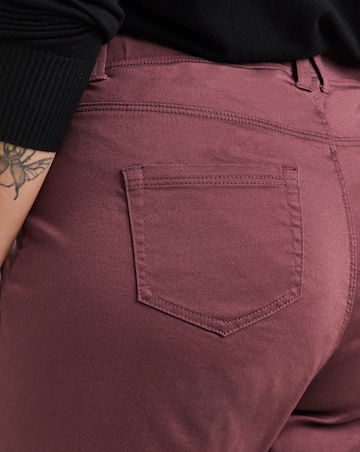 Burgundy Wide Leg Jegging