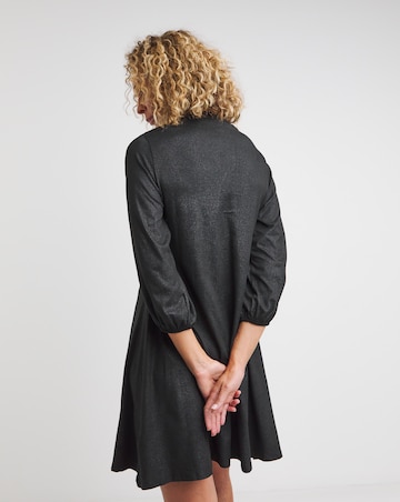 Foil Print Soft Touch Jersey Swing Dress