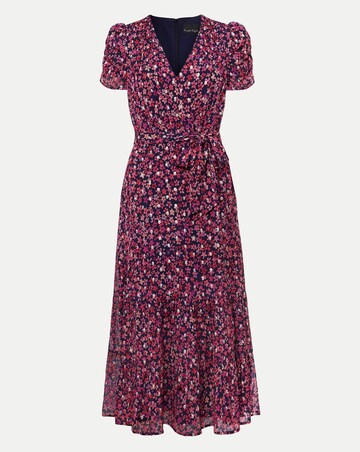 Phase Eight Azalea Ditsy Short Sleeve Midi Dress