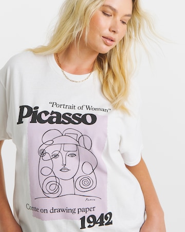 White Picasso License T-Shirt