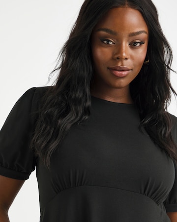 Black Supersoft Jersey Midi Dress