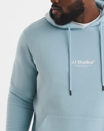 Jack & Jones Soho Logo Hoodie - Light Blue