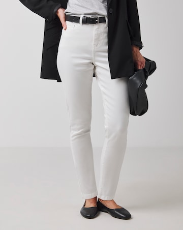 24/7 White Slim Leg Jeans
