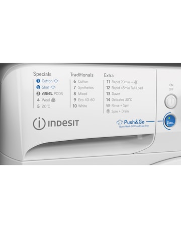 Indesit BWE 111496X WV UK 11kg, 1400rpm, Washing Machine - White
